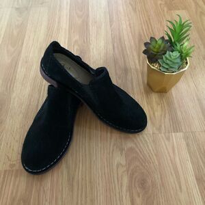 Clarks Somerset Cabaret City Black Suede Loafer Comfort Flat Shoes